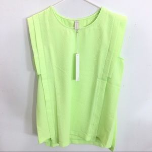 Nordstrom Rack LINE & DOT sleeveless lime top